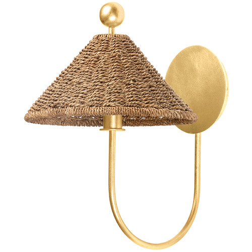 Troy Lighting Troy Lighting Layton Vintage Gold Leaf LED Sconce B6414-VGL