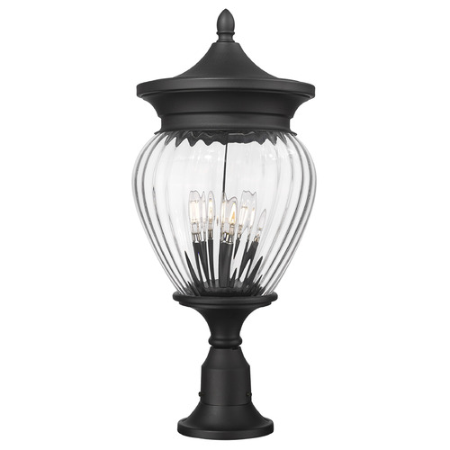 Z-Lite Davina Black Post Light