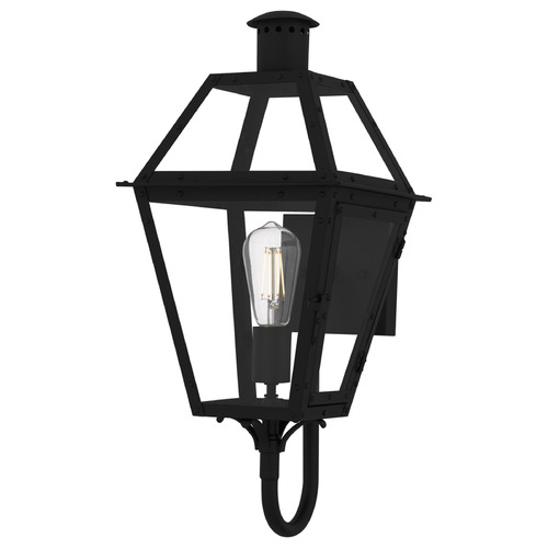 Quoizel Lighting Rue De Royal Earth Black Outdoor Wall Light