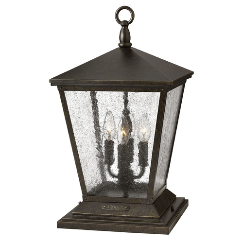 Hinkley Seeded Glass Post Light Bronze Hinkley 1437RB