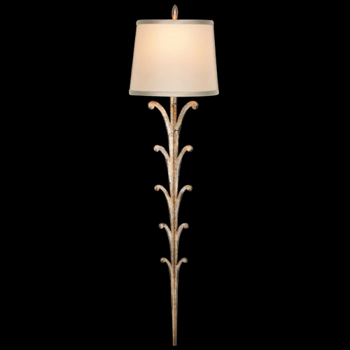 Fine Art Lamps Fine Art Lamps Portobello Road Platinized Silver Sconce 420650ST