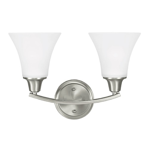 Generation Lighting Metcalf 15.50-Inch Bath Light in Brushed Nickel by Generation Lighting 4413202-962