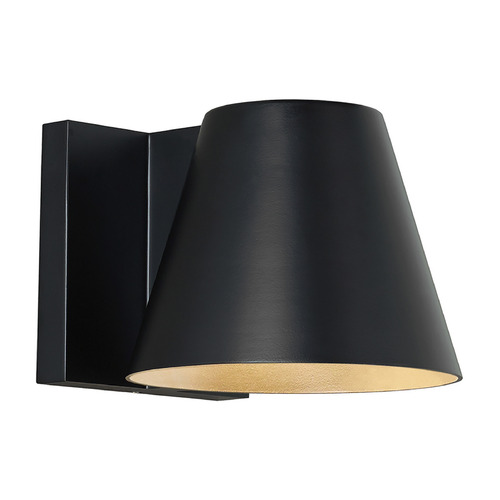 Visual Comfort Modern Collection Sean Lavin Bowman 4-Inch 277V 3000K LED Outdoor Wall Light in Black by VC Modern 700WSBOW4B-LED830-277