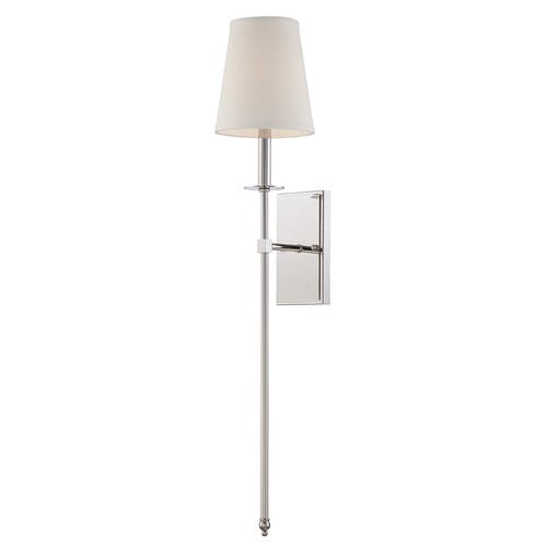 Savoy House Polished Nickel Sconce by Savoy House 9-7144-1-109