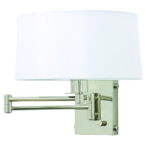 Decorative Wall Swing Polished Nickel Swing-Arm Lamp by House of Troy Lighting