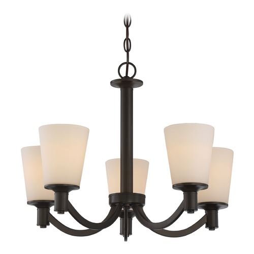 Laguna 5-Light Chandelier in Aged Bronze by Nuvo Lighting