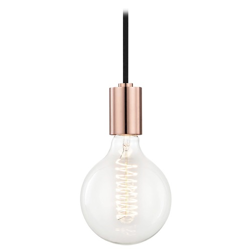 Mitzi by Hudson Valley Ava Polished Copper Mini-Pendant Light Mitzi by Hudson Valley H109701-POC
