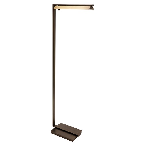 Jay Chestnut Bronze with Antique Brass LED Floor Lamp by House of Troy Lighting