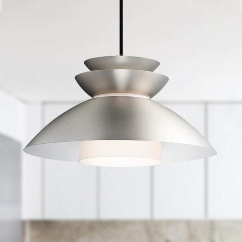 Nordic Brushed Platinum Pendant by Maxim Lighting