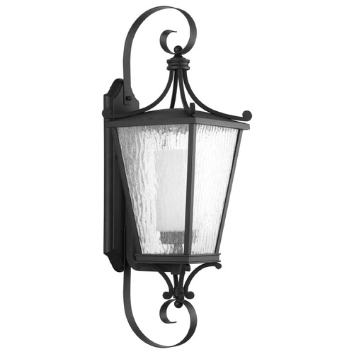 Progress Lighting Cadence Textured Black Outdoor Wall Light