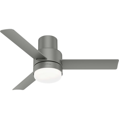 Gilmour Matte Silver LED Ceiling Fan by Hunter Fan Company
