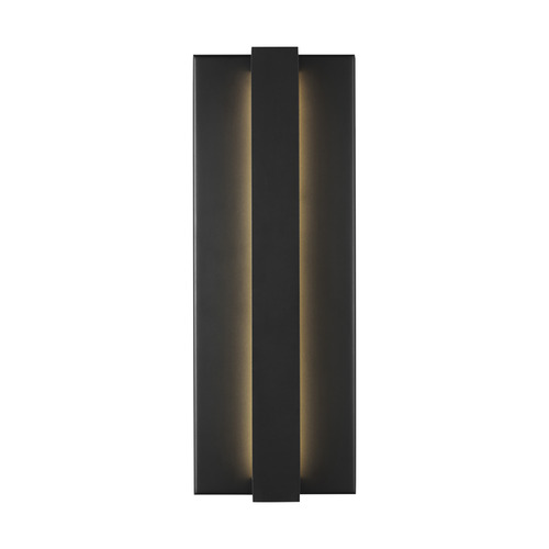 Visual Comfort Modern Collection Sean Lavin Windfall 16-Inch LED Outdoor Wall Light in Black by Visual Comfort Modern 700OWWND16B-LED930