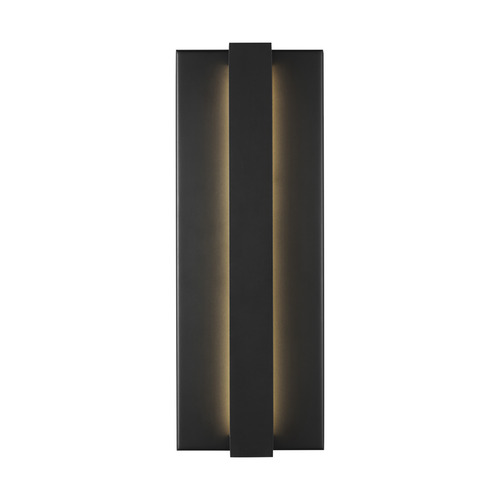 Sean Lavin Windfall 16-Inch LED Outdoor Wall Light in Black by Visual Comfort Modern