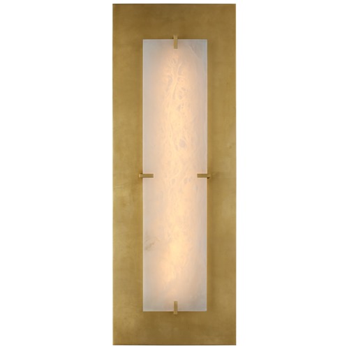 Visual Comfort Signature Collection Aerin Dominica Large Rectangle Sconce in Gild by Visual Comfort Signature ARN2923GALB