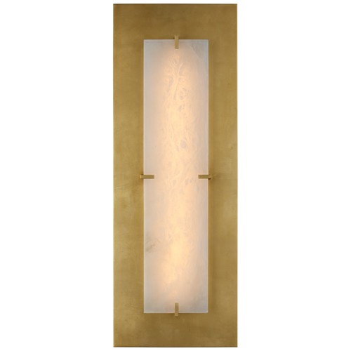 Aerin Dominica Large Rectangle Sconce in Gild by Visual Comfort Signature