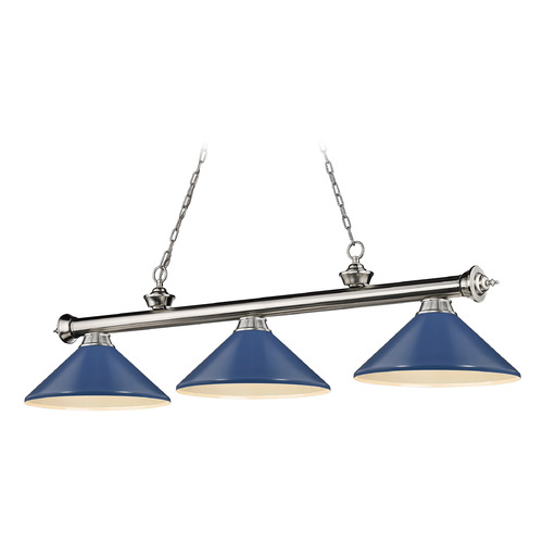 Cordon Brushed Nickel Billiard Light by Z-Lite