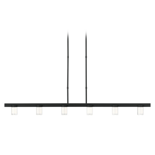 Visual Comfort Modern Collection Kelly Wearstler Esfera 60-Inch LED Linear Chandelier in Black by Visual Comfort Modern 700LSESF60B-LED927