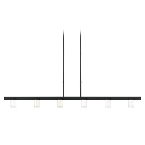 Kelly Wearstler Esfera 60-Inch LED Linear Chandelier in Black by Visual Comfort Modern
