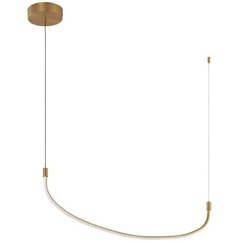 Talis Brushed Gold LED Linear Light by Kuzco Lighting