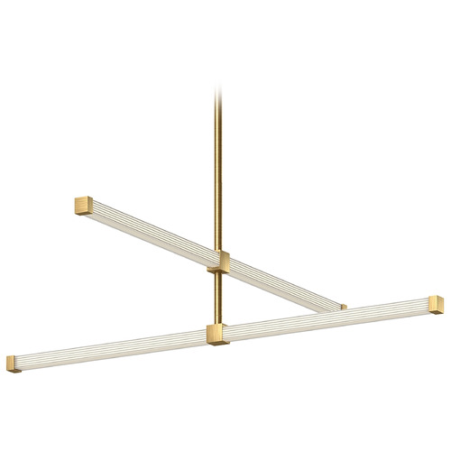 Blade Brushed Gold LED Chandelier by Kuzco Lighting