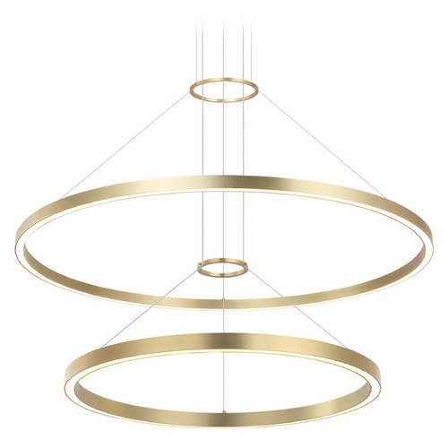 Matteo Lighting O'hara Brushed Gold LED Pendant Light