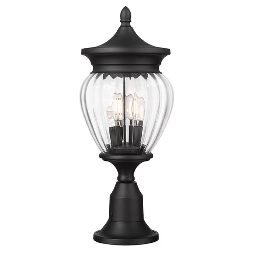 Z-Lite Davina Black Post Light