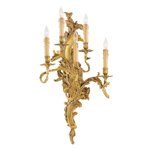 Metropolitan Lighting Sconce Wall Light in Aged French Gold Finish N2195-L