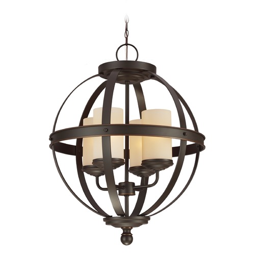 Generation Lighting Sfera Mini Chandelier in Autumn Bronze by Generation Lighting 3190404-715