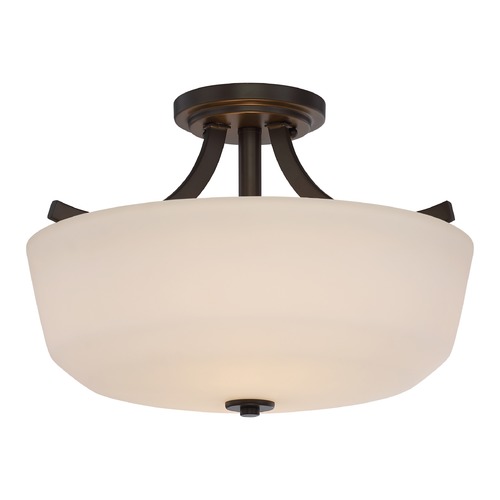Laguna Aged Bronze Semi-Flush Mount by Nuvo Lighting