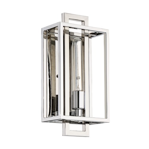 Cubic 14-Inch High Wall Sconce in Chrome by Craftmade Lighting