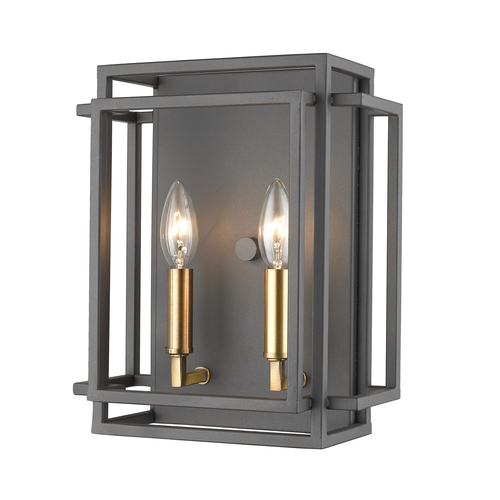 Z-Lite Titania Bronze & Olde Brass Sconce by Z-Lite 454-2S-BRZ-OBR