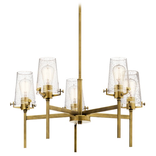 Kichler Lighting Alton 5-Light Natural Brass Chandelier by Kichler Lighting 43694NBR