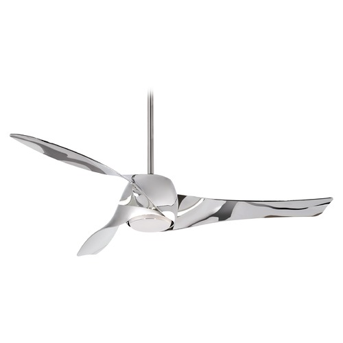 Minka Aire Artemis 58-Inch LED Smart Fan in Liquid Nickel by Minka Aire F803DL-LN