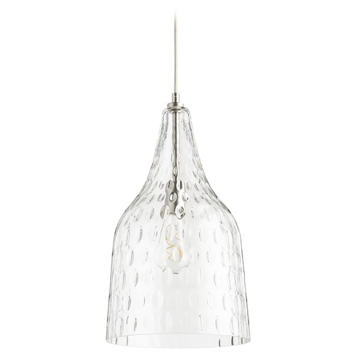 Quorum Lighting Satin Nickel Pendant by Quorum Lighting 8142-65