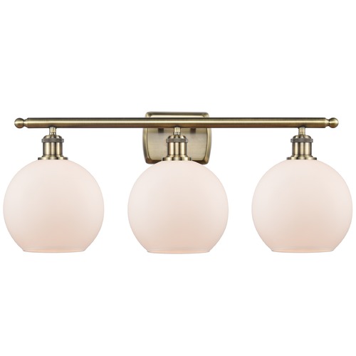 Innovations Lighting Innovations Lighting Athens Antique Brass LED Bathroom Light 516-3W-AB-G121-LED