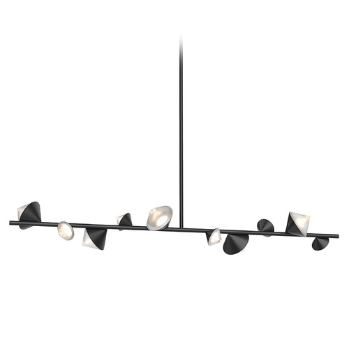 Geode 51.25-Inch Linear Pendant in Black by Kuzco Lighting