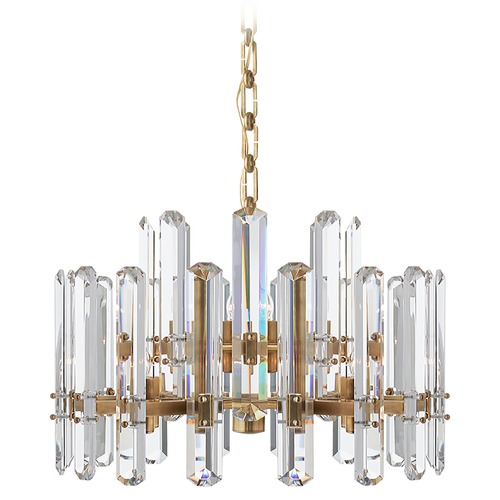 Aerin Bonnington Small Chandelier in Antique Brass by Visual Comfort Signature