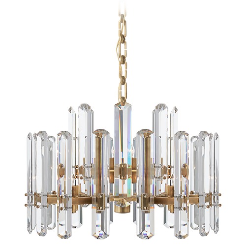 Visual Comfort Signature Collection Aerin Bonnington Small Chandelier in Antique Brass by Visual Comfort Signature ARN5124HABCG