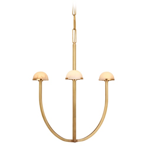 Visual Comfort Signature Collection Kelly Wearstler Pedra Chandelier in Antique Brass by Visual Comfort Signature KW5620ABALB