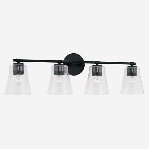 Baker 31.75-Inch Vanity Light in Matte Black by HomePlace by Capital Lighting