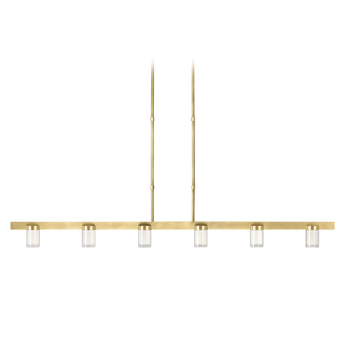 Visual Comfort Modern Collection Kelly Wearstler Esfera 60-Inch LED Linear Chandelier in Brass by Visual Comfort Modern 700LSESF60NB-LED927