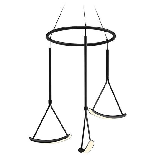 Kuzco Lighting Mobil Black LED Multi-Light Pendant by Kuzco Lighting CH81527-BK