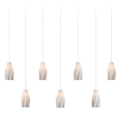 Currey and Company Posh Silver Multi-Light Pendant
