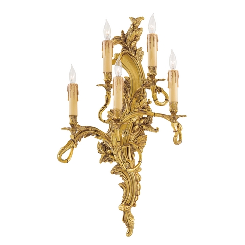 Metropolitan Lighting Sconce Wall Light in Aged French Gold Finish N2195-R