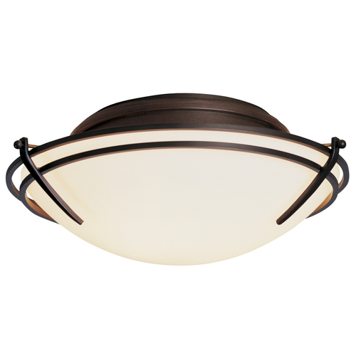 Hubbardton Forge Lighting Two-Light Flush Mount Ceiling Light 124402-SKT-07-GG0098