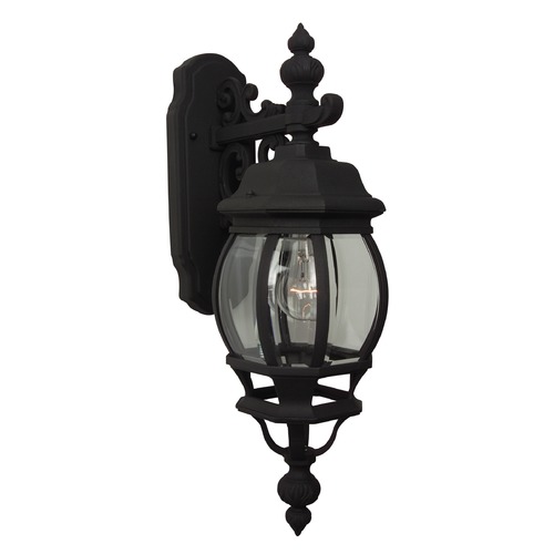 Craftmade Lighting French Style Matte Black Outdoor Wall Light by Craftmade Lighting Z324-05
