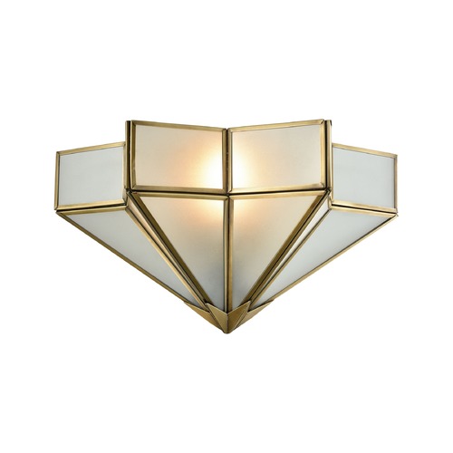 Elk Lighting Art Deco Sconce Brass Decostar by Elk Lighting 22015/1