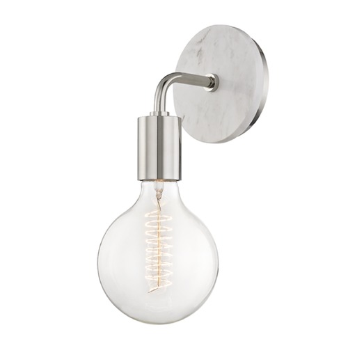 Mitzi by Hudson Valley Chloe Sconce in Polished Nickel by Mitzi by Hudson Valley H110101A-PN