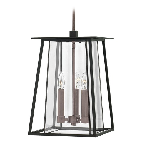 Walker 17.25-Inch Outdoor Hanging Light in Black by Hinkley Lighting