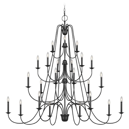 Generation Lighting Boughton Antique Forged Iron Chandelier by Generation Lighting F3208/24AF